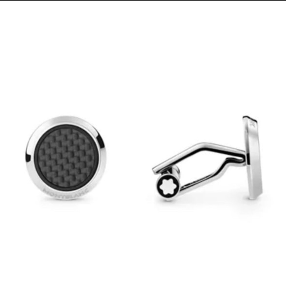 Montblanc Carbon Inlay Cufflinks NWT